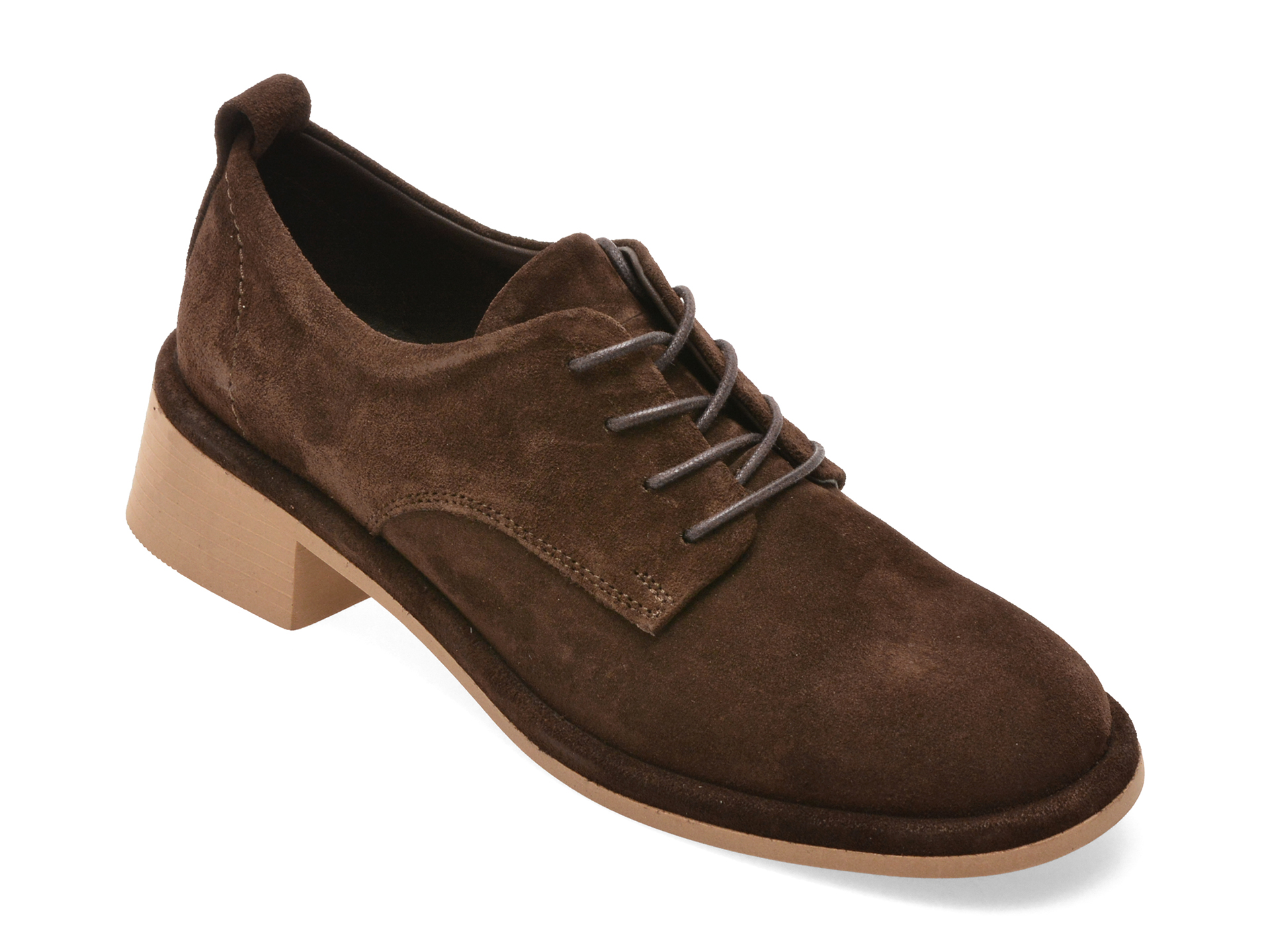 Pantofi IMAGE Maro Piele Întoarsă Casual