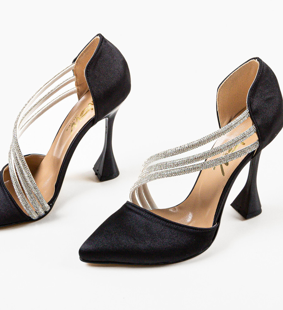 Pantofi cu Toc Egeptam Negri | Stil și Eleganță - imagine 5