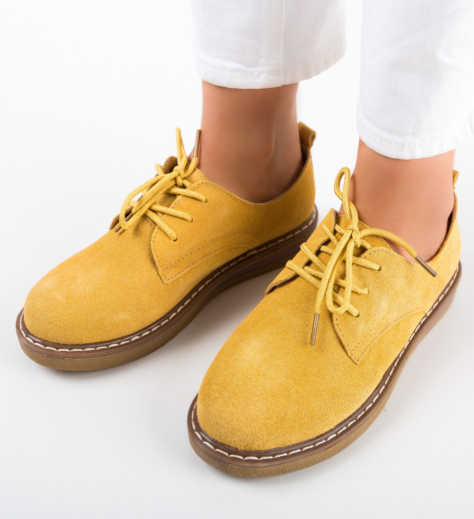 Pantofi Casual Galbeni - Confort și Stil - imagine 3