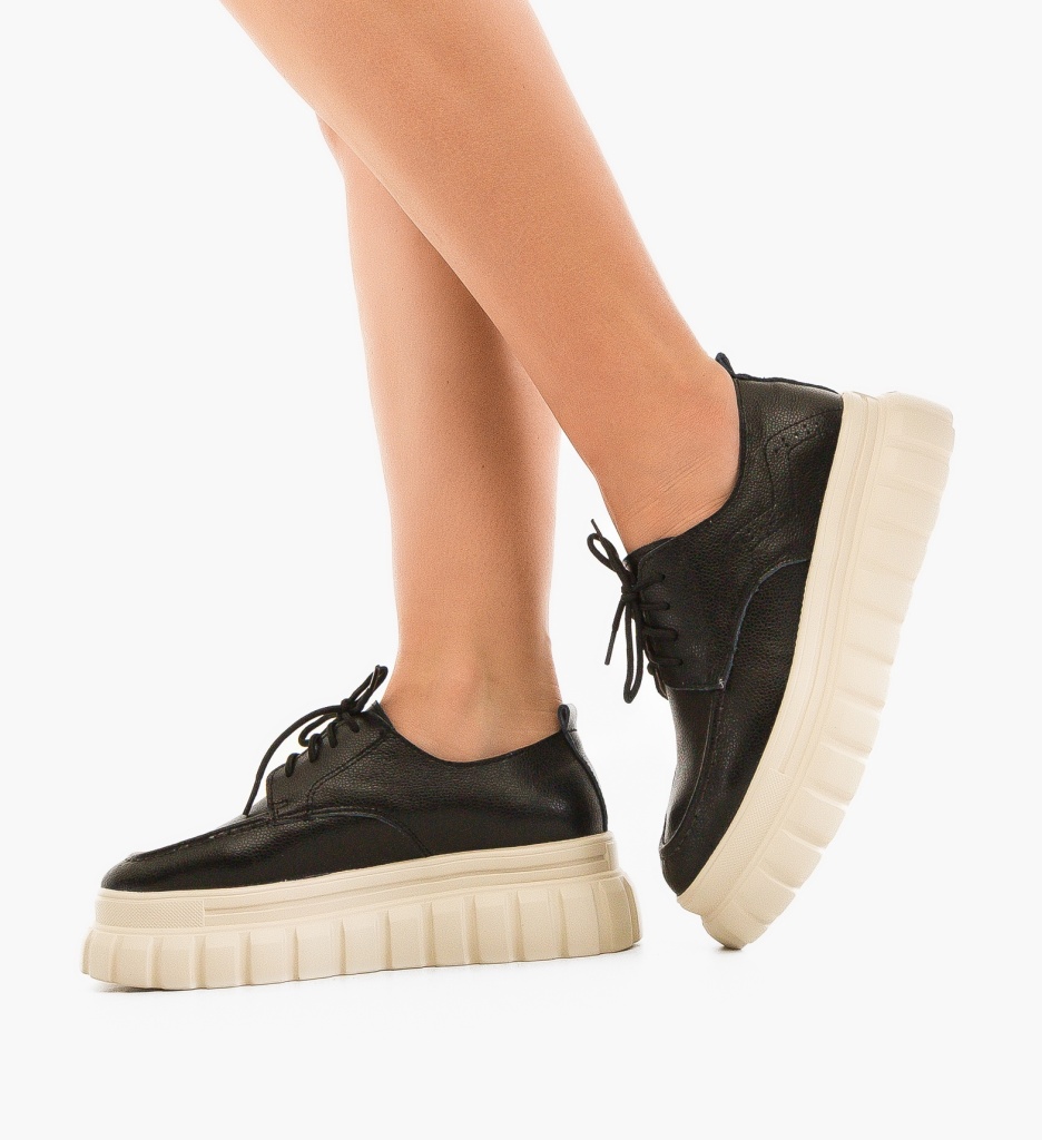 Pantofi Casual Loprem Negri - Confort și Stil - imagine 2