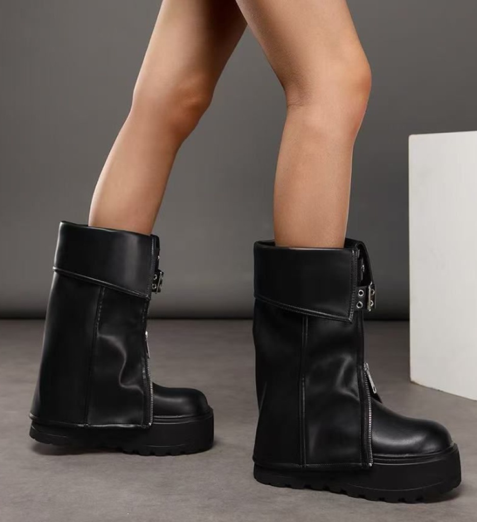 Cizme Norala Negre Depurtat | Stil & Eleganță