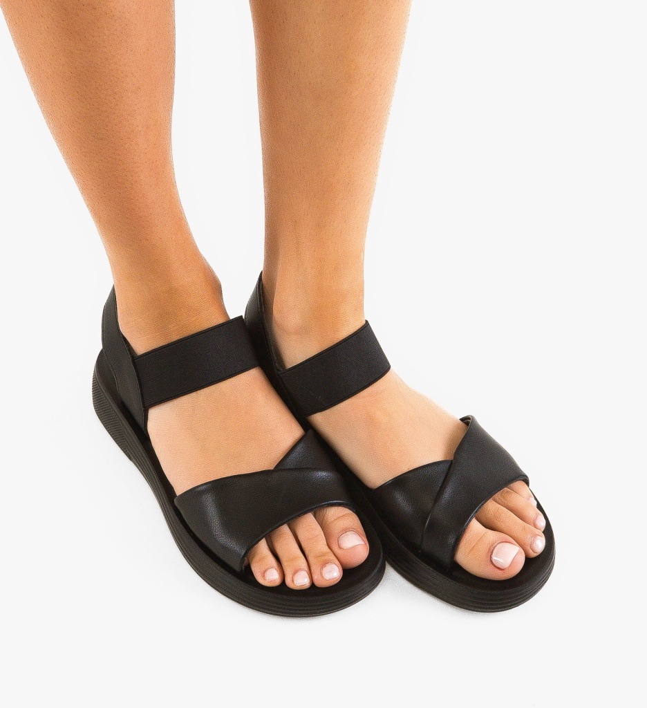 Sandale Nyuk Negre - Eleganță și Confort
