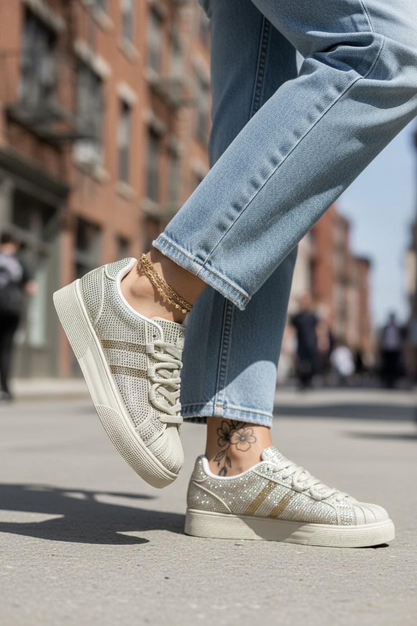 Adidasi Dama Casual Bej Confort M2095
