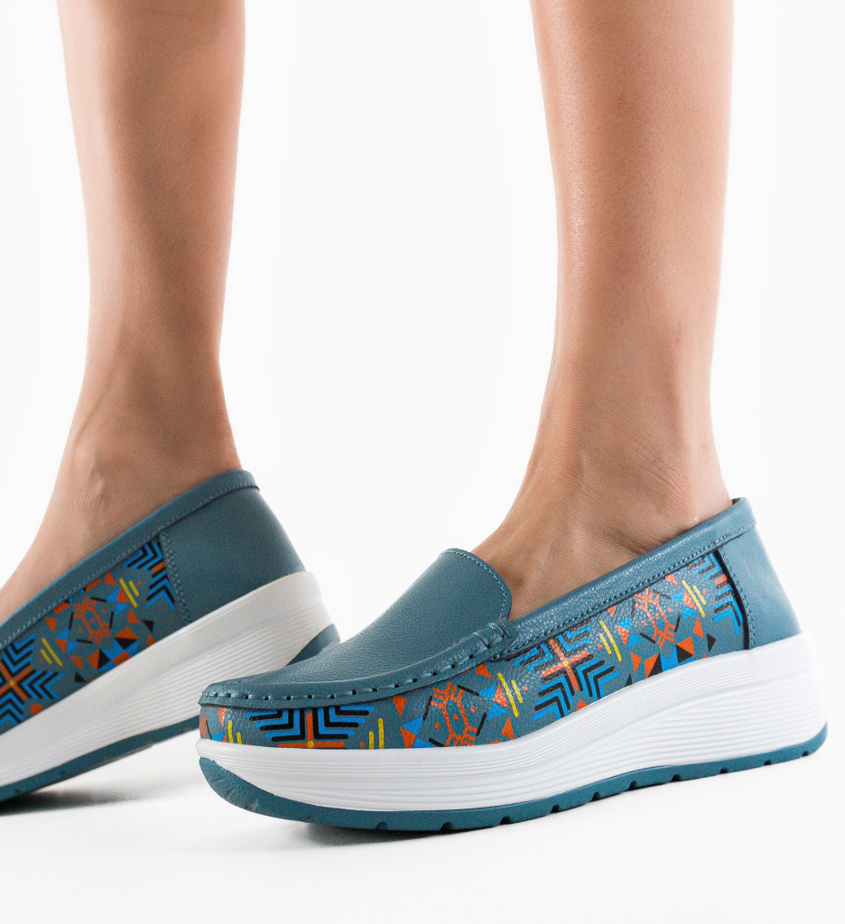 Pantofi Casual Albastri - Stil și Confort - imagine 6