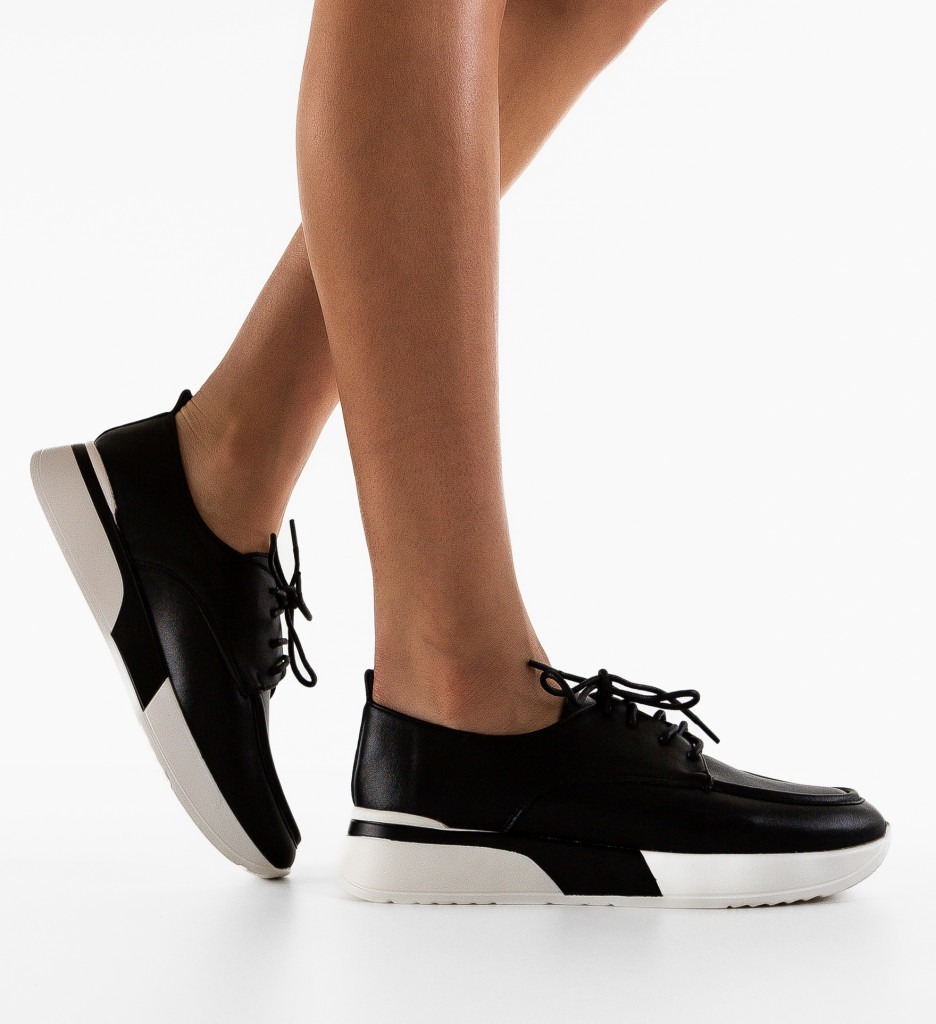 Pantofi Casual Rhine Negre - Confort și Stil - imagine 3