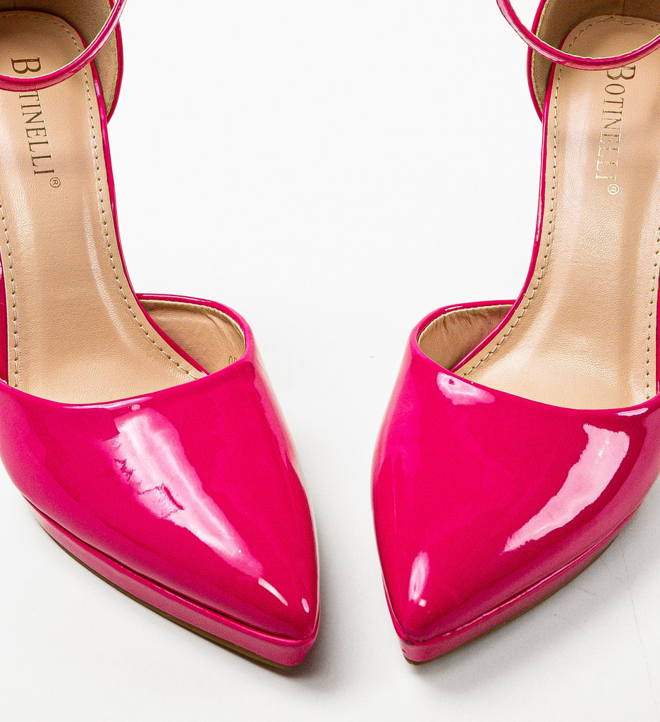 Pantofi cu Toc Fernanda Fuchsia - Eleganță - imagine 4