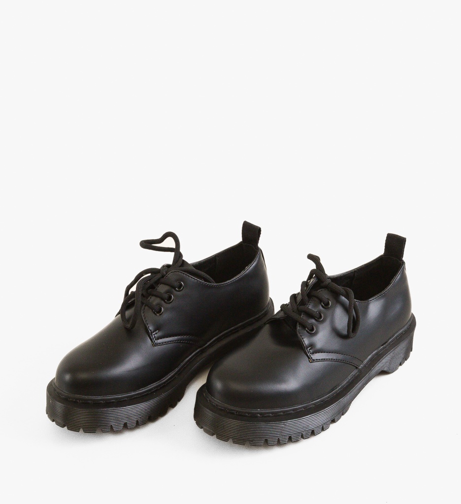 Pantofi Casual Negri Uchen | Stil Zilnic - imagine 6