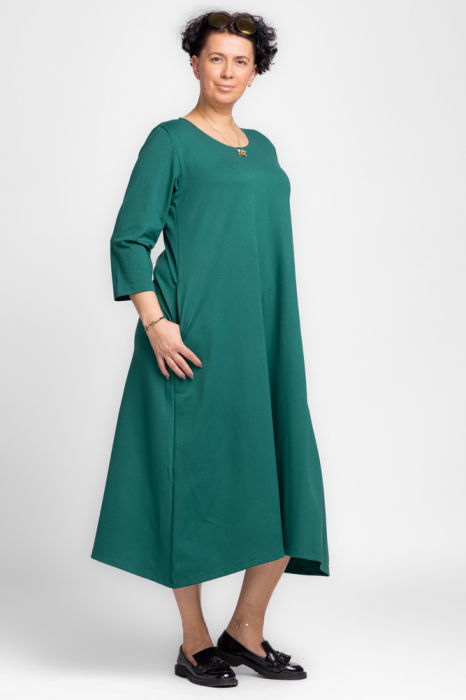 Rochie A-line Verde Pierino | Confort Stil