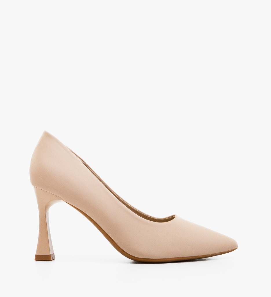 Pantofi stiletto dama Lorans Bej - imagine 6