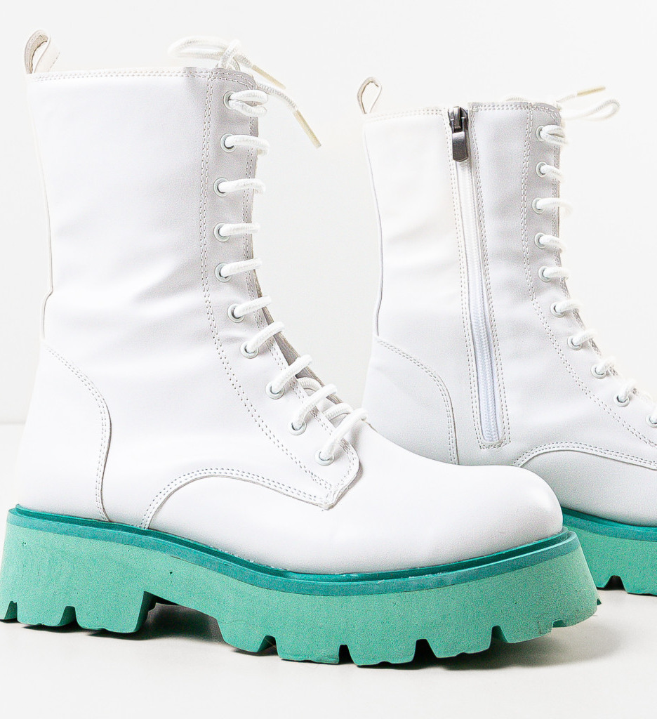 Ghete Dama Darke Albe - Eleganță și Confort - imagine 7