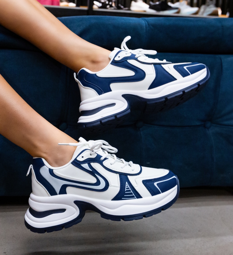 Sneakers Dama Kaya Albastri | Confort și Stil - imagine 3