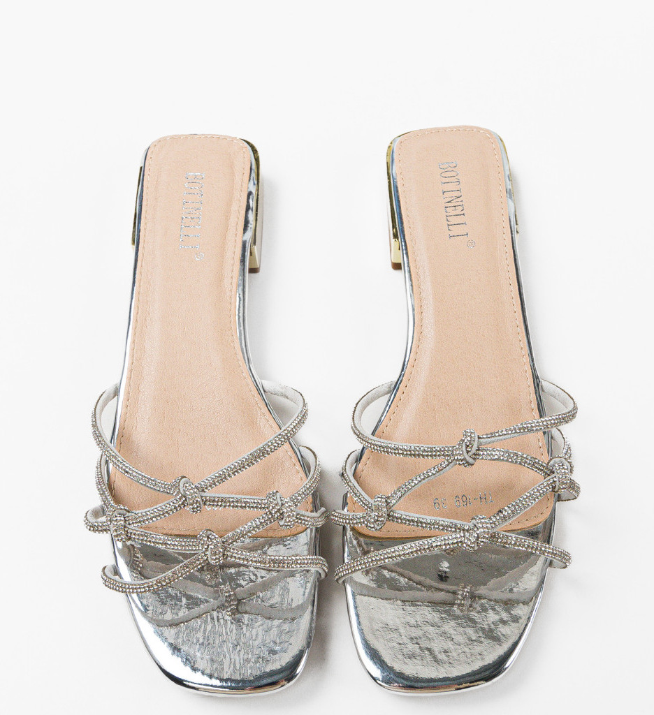 Papuci Dama Argintii Dia - Stil și Confort - imagine 8