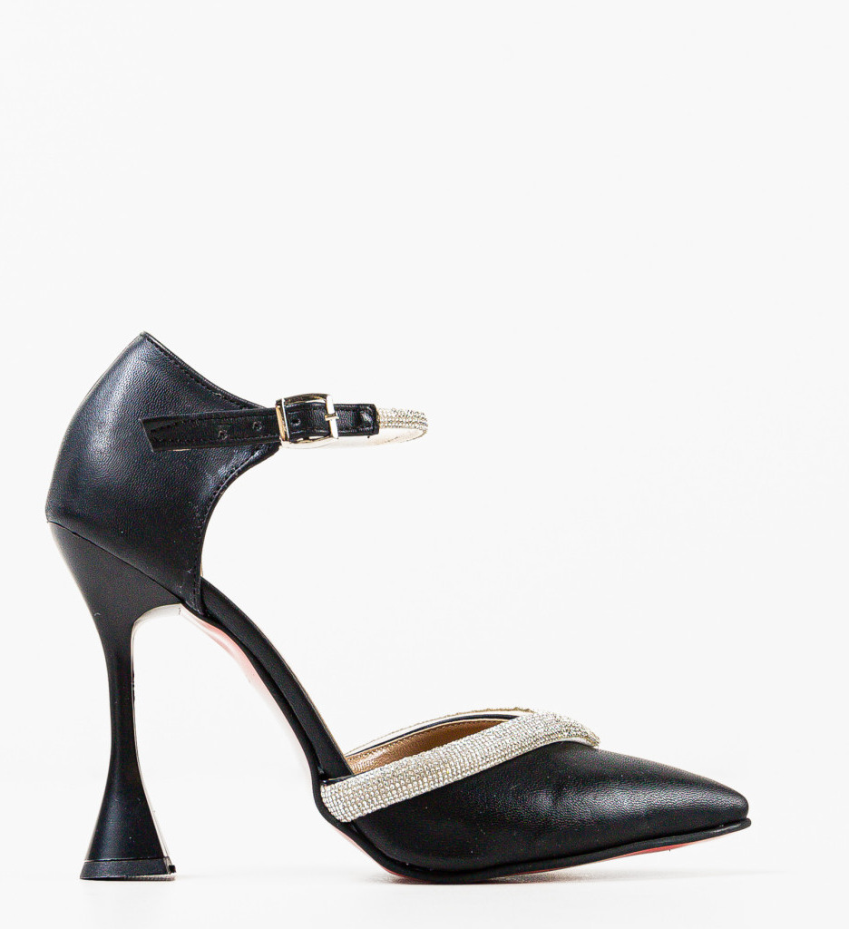 Pantofi cu Toc Meko Negri - Eleganță Modernă - imagine 5