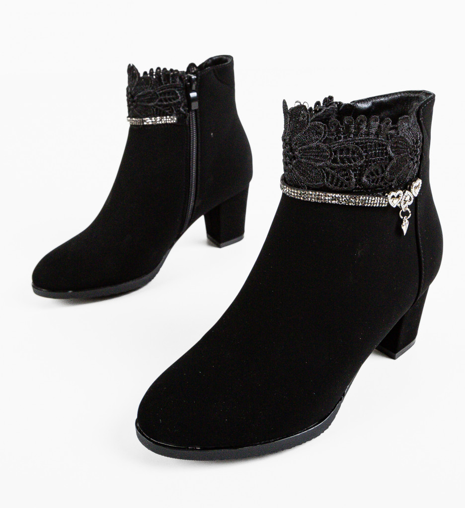 Botine Dama Gail Negre | Confort & Stil Urban - imagine 9