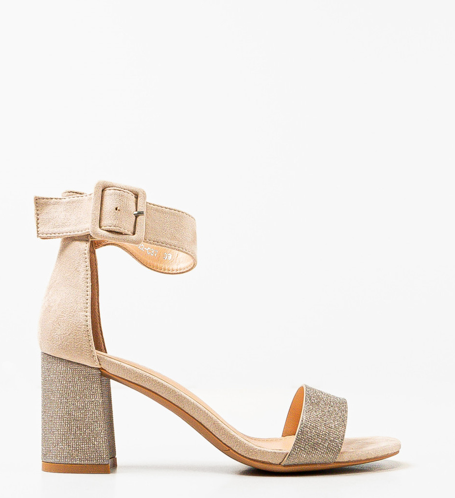 Sandale Shperry Bej Elegante - Toc Confort - imagine 5