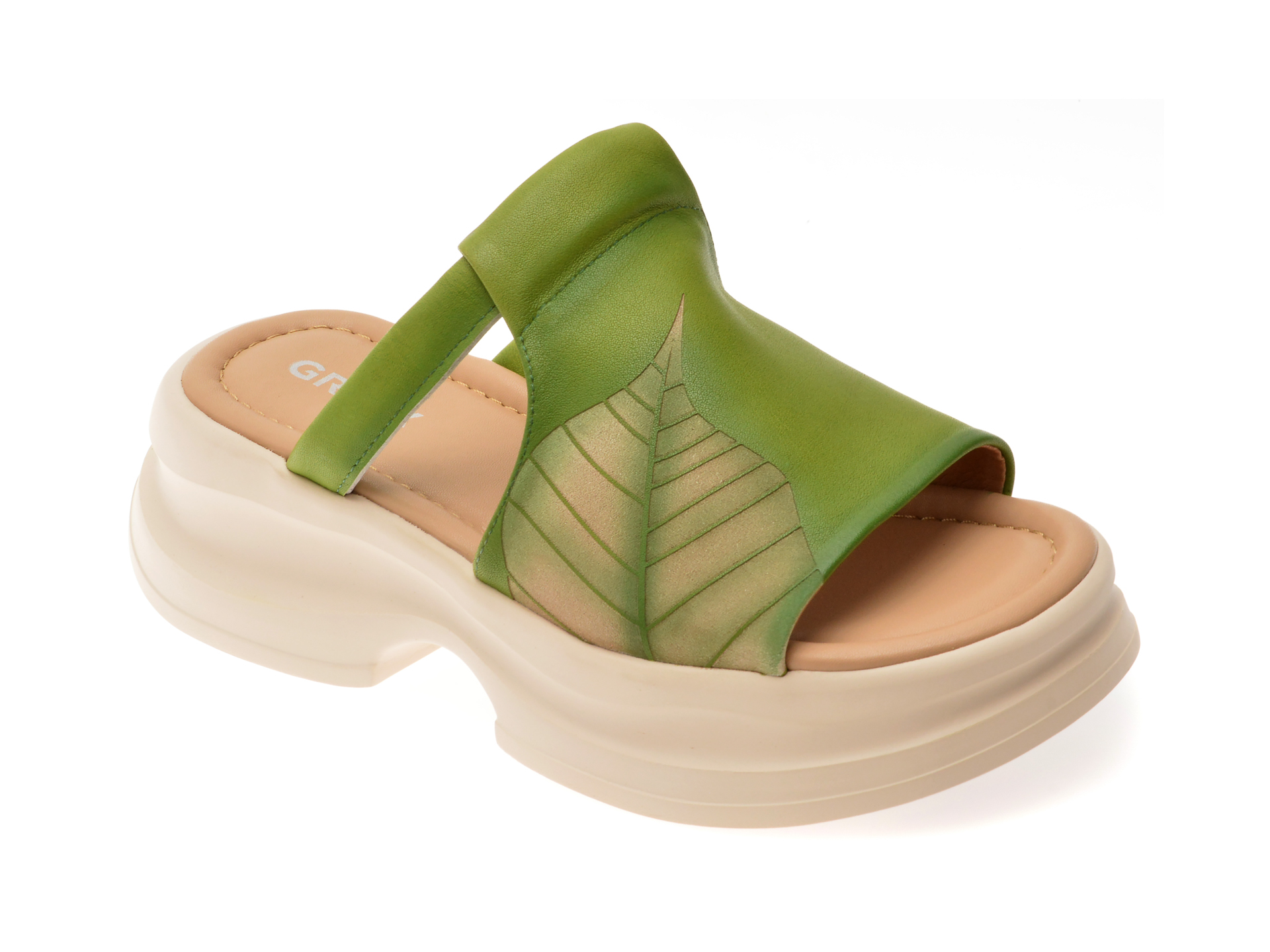 Papuci GRYXX Piele Naturală - Eleganță Verde