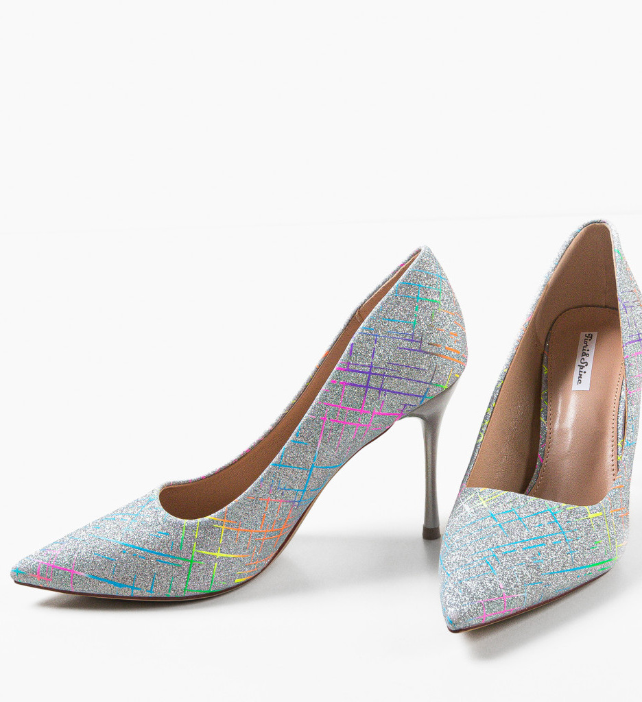 Pantofi Daisy Argintii - Eleganță și Stil - imagine 6