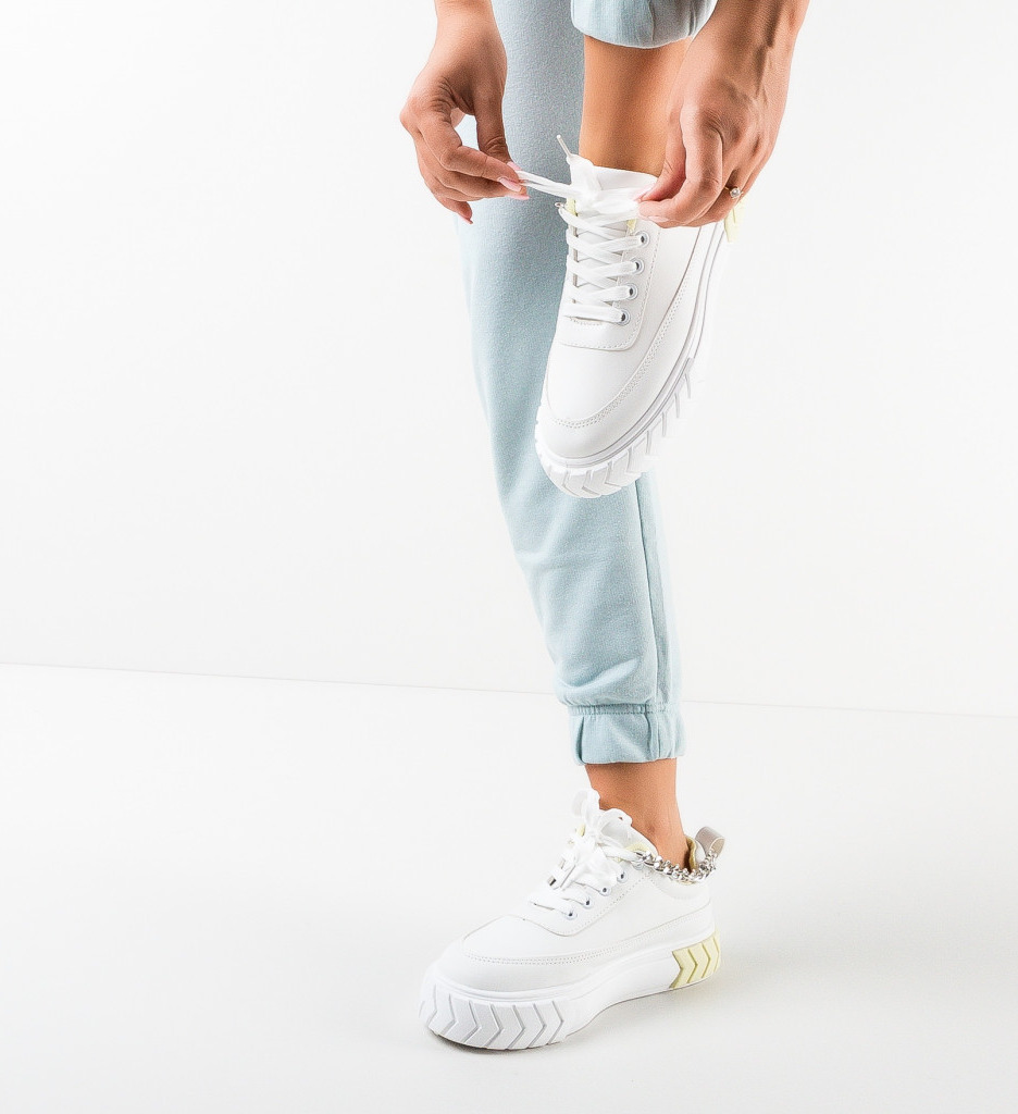 Sneakers Dama Galbeni Confort Sport - imagine 4