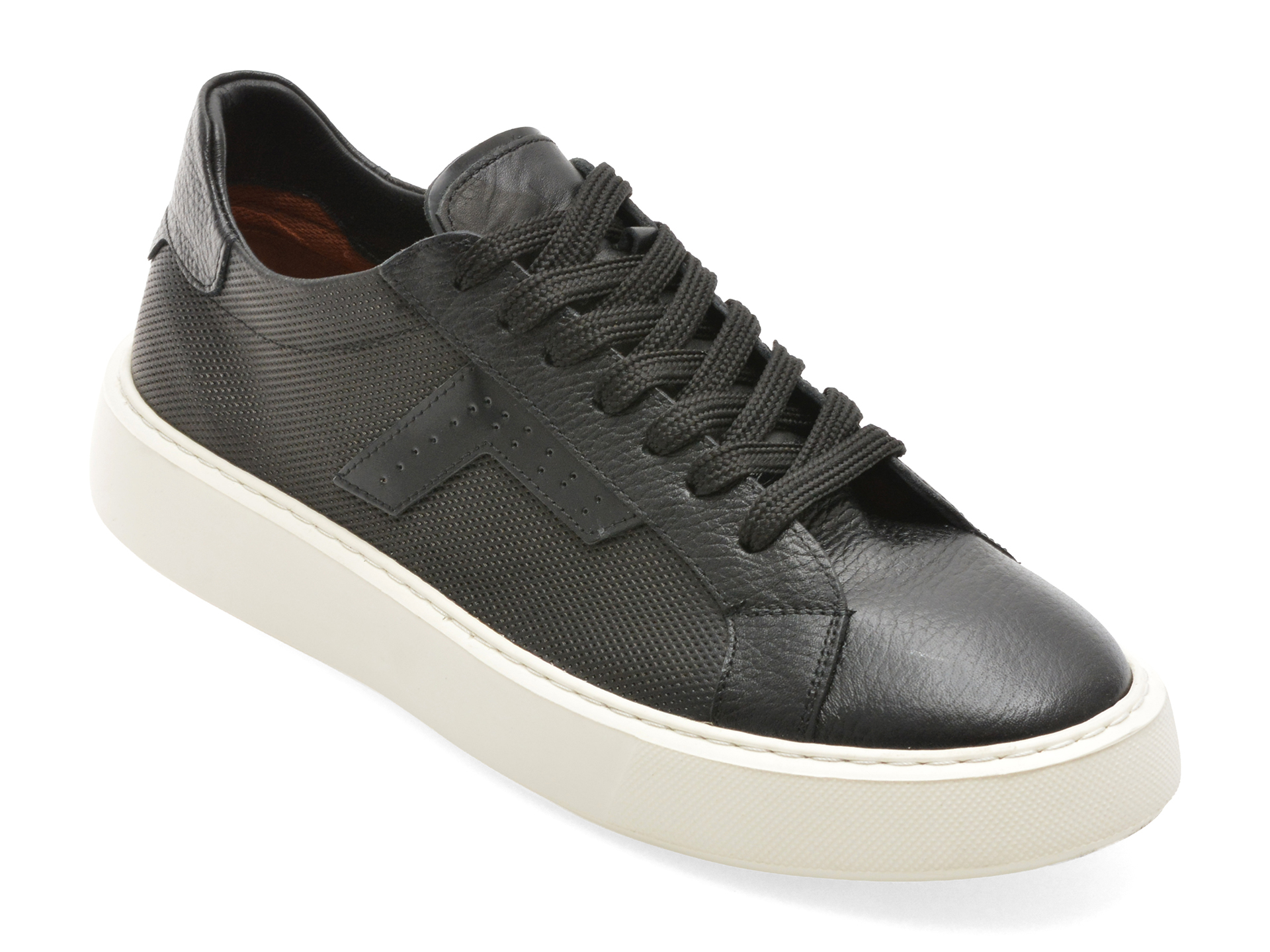 Pantofi Sport BITE THE BULLET Negri Piele Naturală