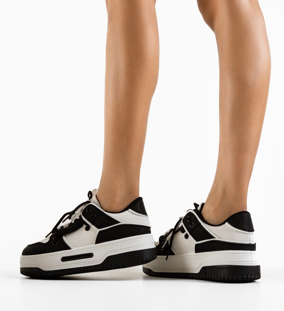 Sneakers Hammur Negri - Confort și Stil pentru Femei - imagine 3