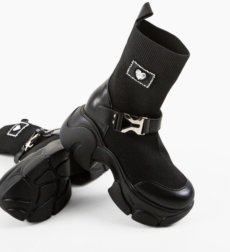 Sneakers Dama Tradale Negri | Stil și Confort - imagine 9