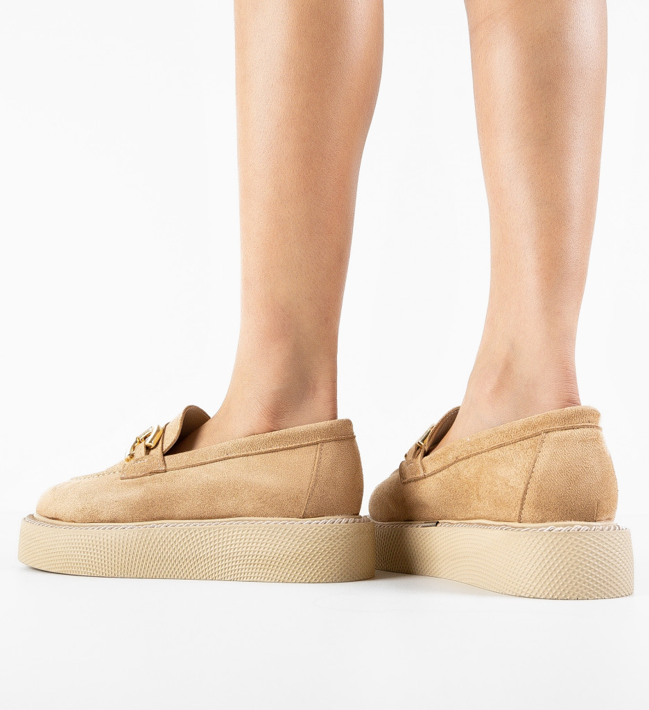 Pantofi Casual Selvie Bej | Confort Zilnic - imagine 3