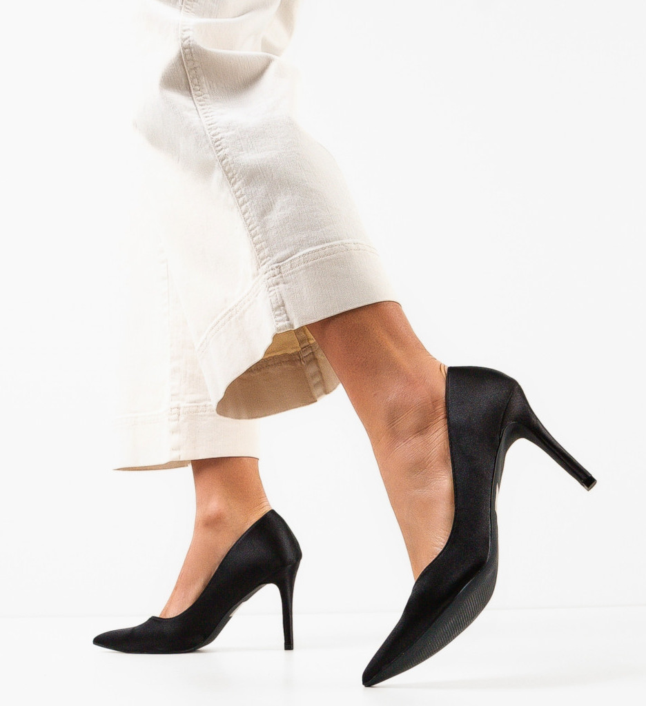 Pantofi cu toc Blada Negri - Eleganță și Stil - imagine 3