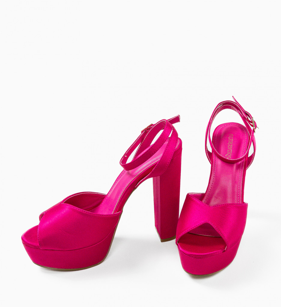 Sandale cu toc Gustavo Fuchsia - Eleganță și Stil - imagine 6
