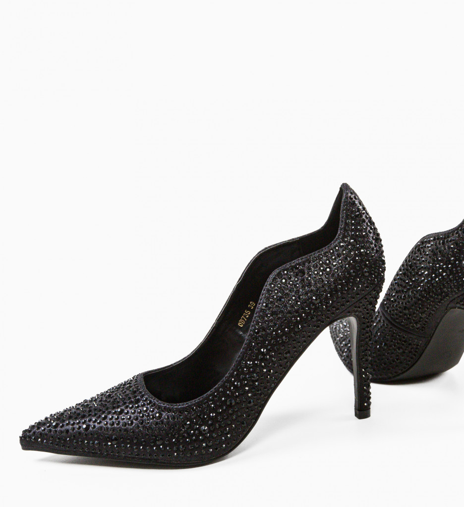 Pantofi Degeft Negri Depurtat - Eleganță și Stil - imagine 4