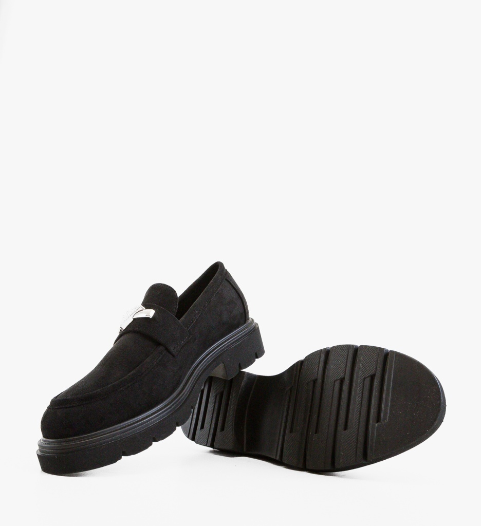 Pantofi Casual Dama Stende Negri Eleganți - imagine 5