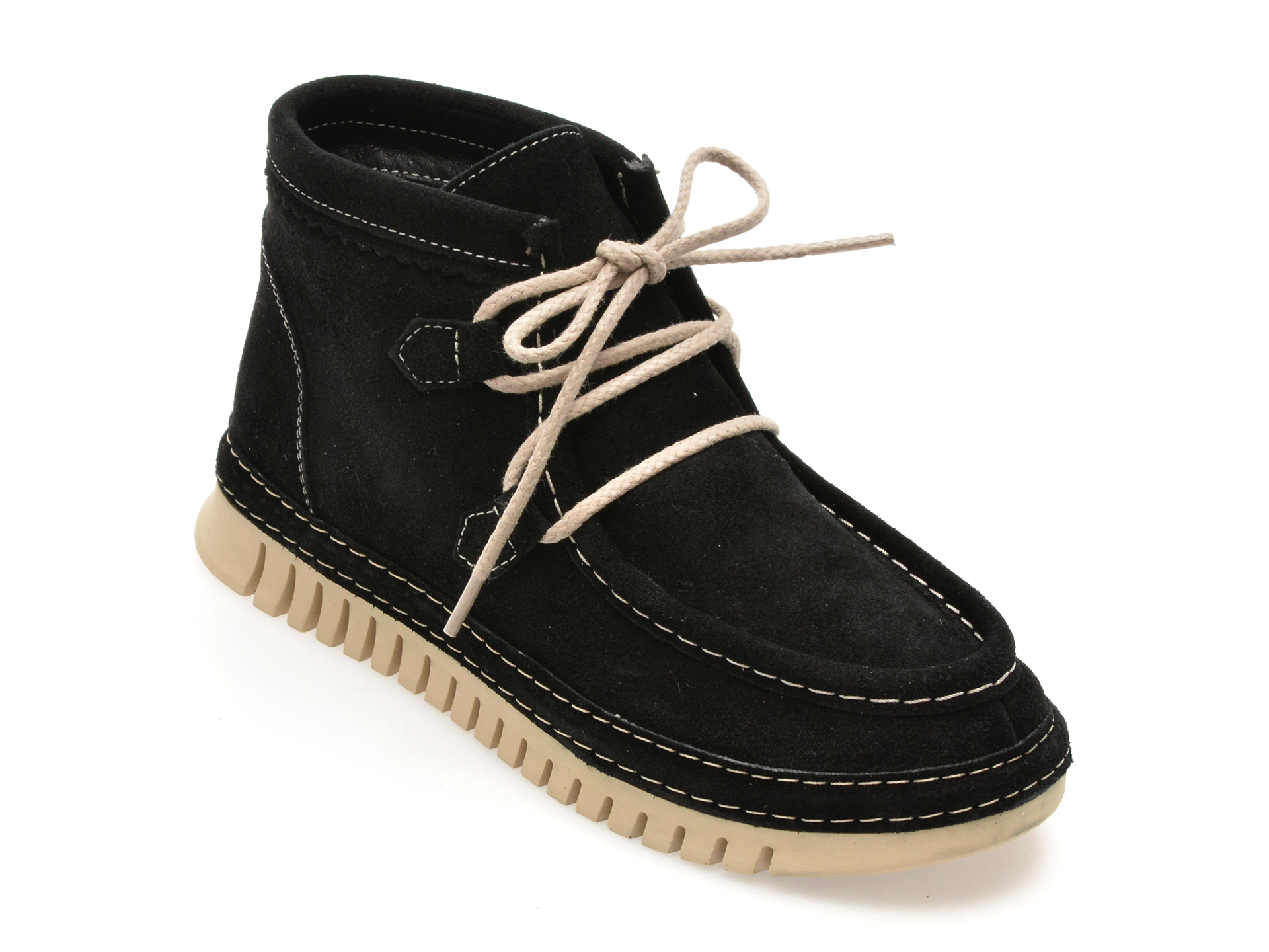 Ghete Dama GRYXX Negre | Piele Întoarsă Eleganta