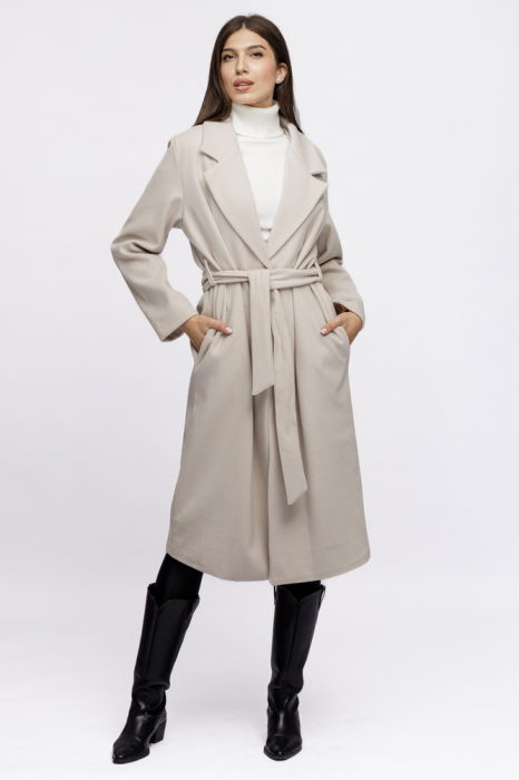 Palton Stofa Ivoire Shopika - Eleganță Clasică