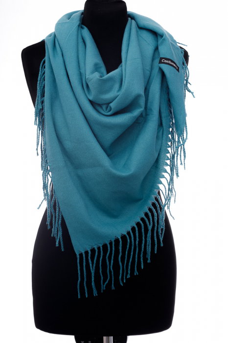 Eșarfă Turcoaz Cashmere Shopika | Eleganță și Căldură