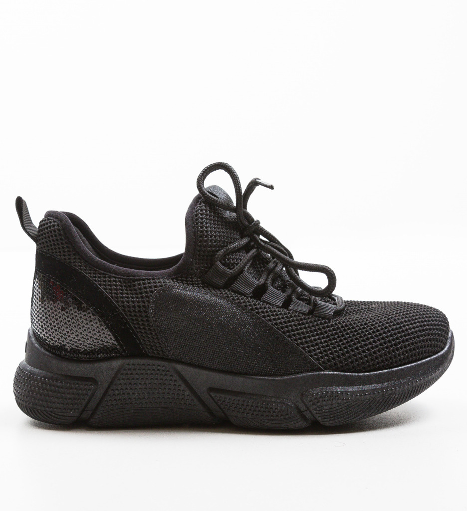 Recrada Pantofi Sport Negri - Confort Zilnic - imagine 7