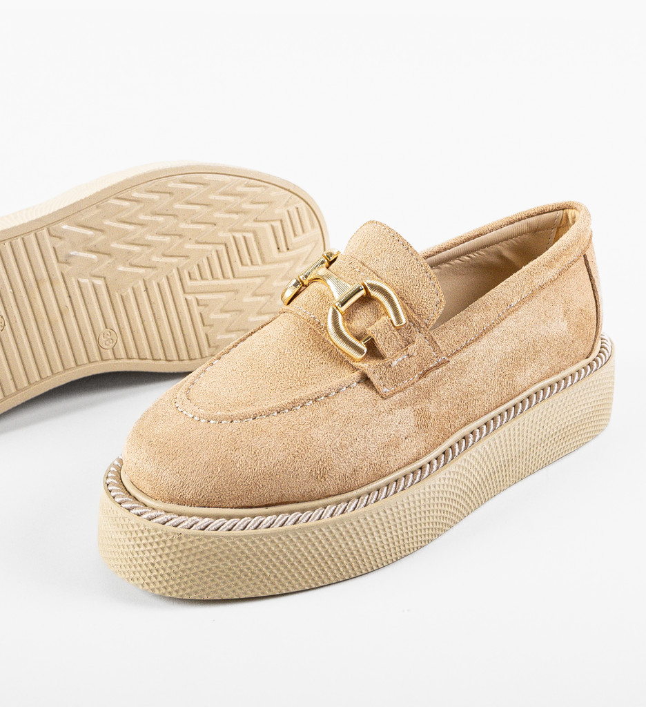 Pantofi Casual Selvie Bej | Confort Zilnic - imagine 8
