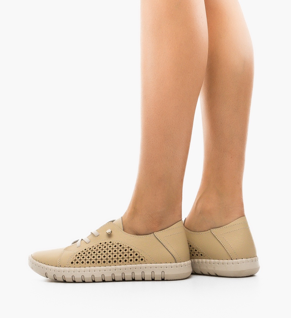 Pantofi Casual Rahima Bej - Confort și Stil - imagine 2