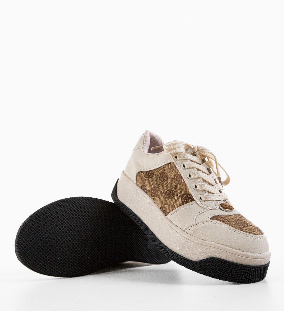 Sneakers Dama Guett Bej | Confort și Stil - imagine 6