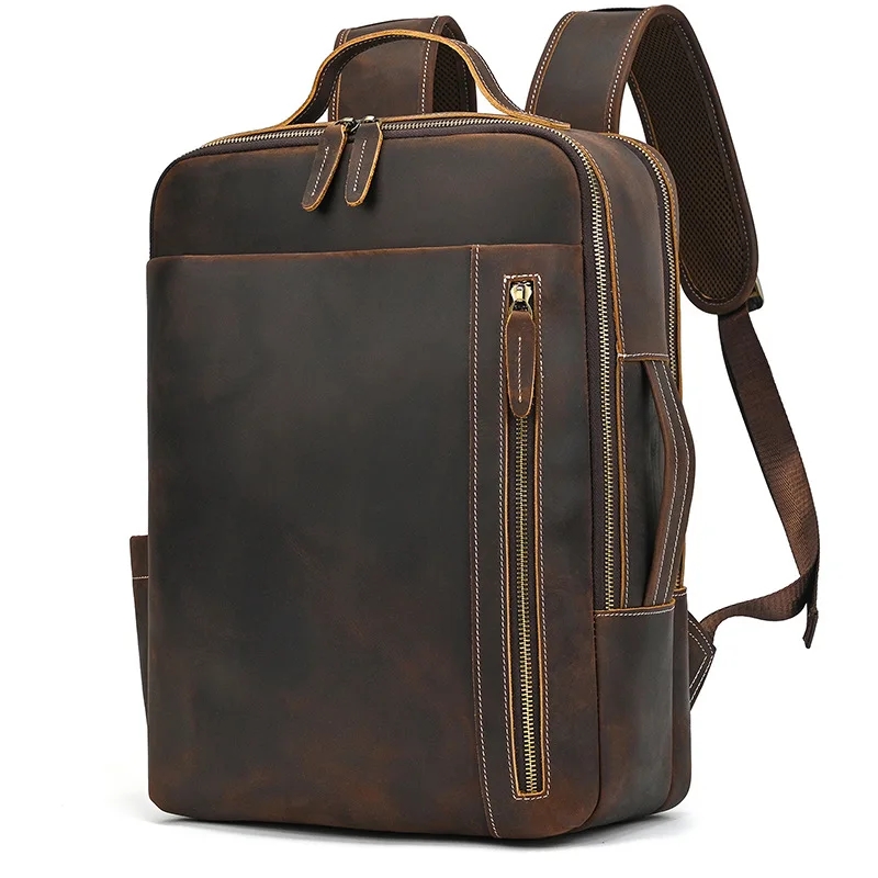 Rucsac Barbati Picadili Piele Naturala Maro GT3318 - imagine 5
