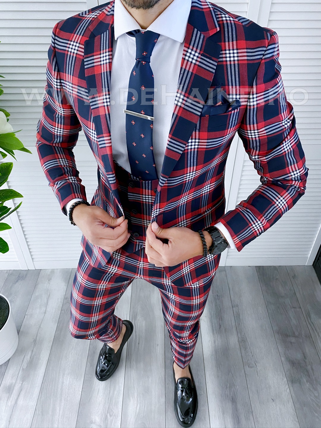 Costum Barbati Slim Fit Elegant | Sacou + Pantaloni