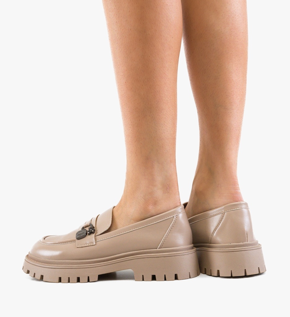 Pantofi Casual Dama Dufren Bej - Confort Stilat - imagine 3