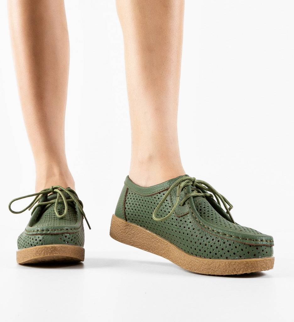 Pantofi Casual Yorker Verzi - Stil și Confort - imagine 2