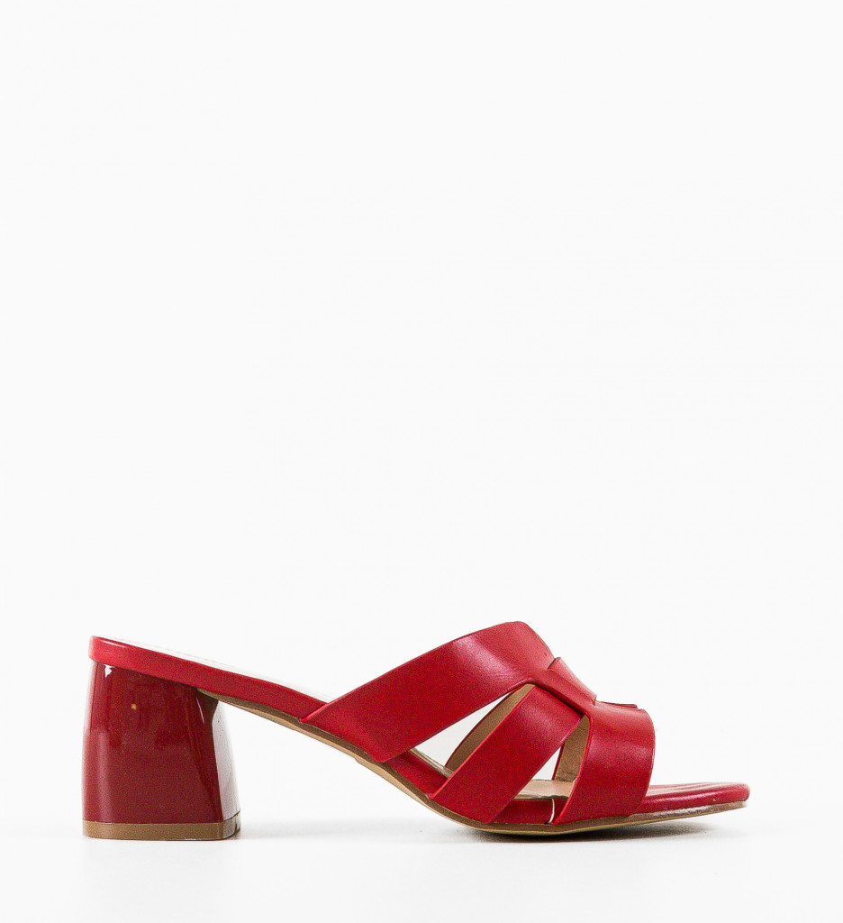 Sandale Dama Rosii cu Toc | Eleganță și Confort - imagine 8