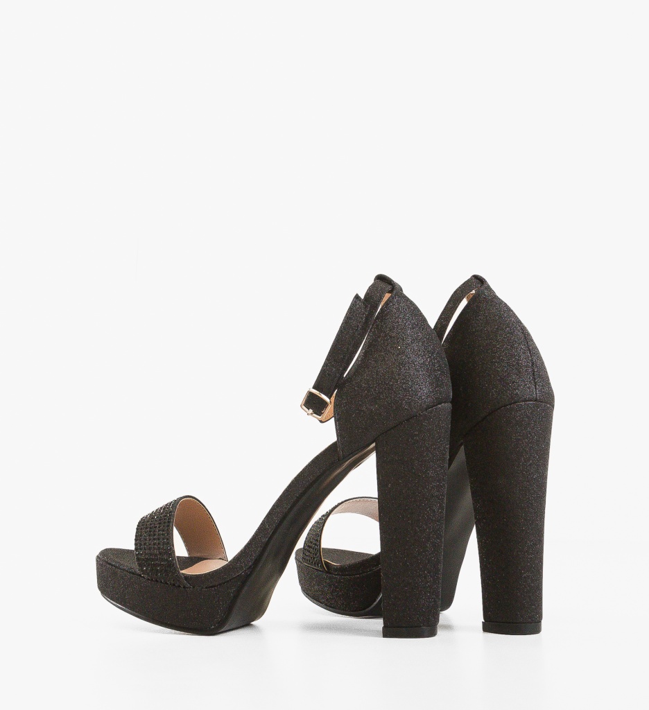 Sandale Toc Zakaria Negre | Eleganță și Stil - imagine 5