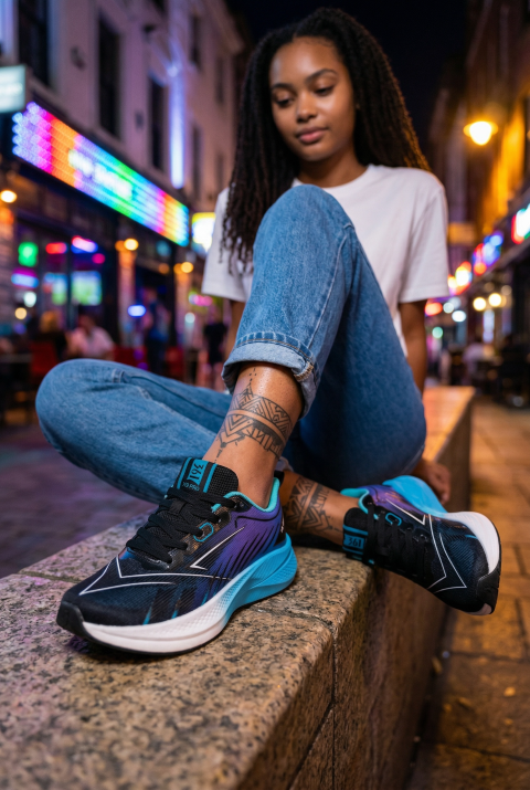 Adidași Dama Sport Albaștri Ușori și Comozi