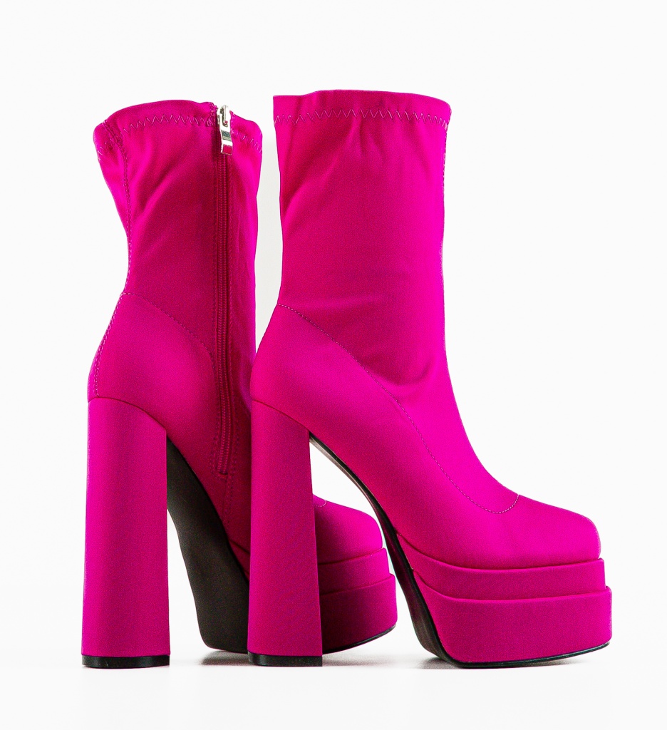 Botine Fumnan Fuchsia - Stil Vibrant si Modern - imagine 6
