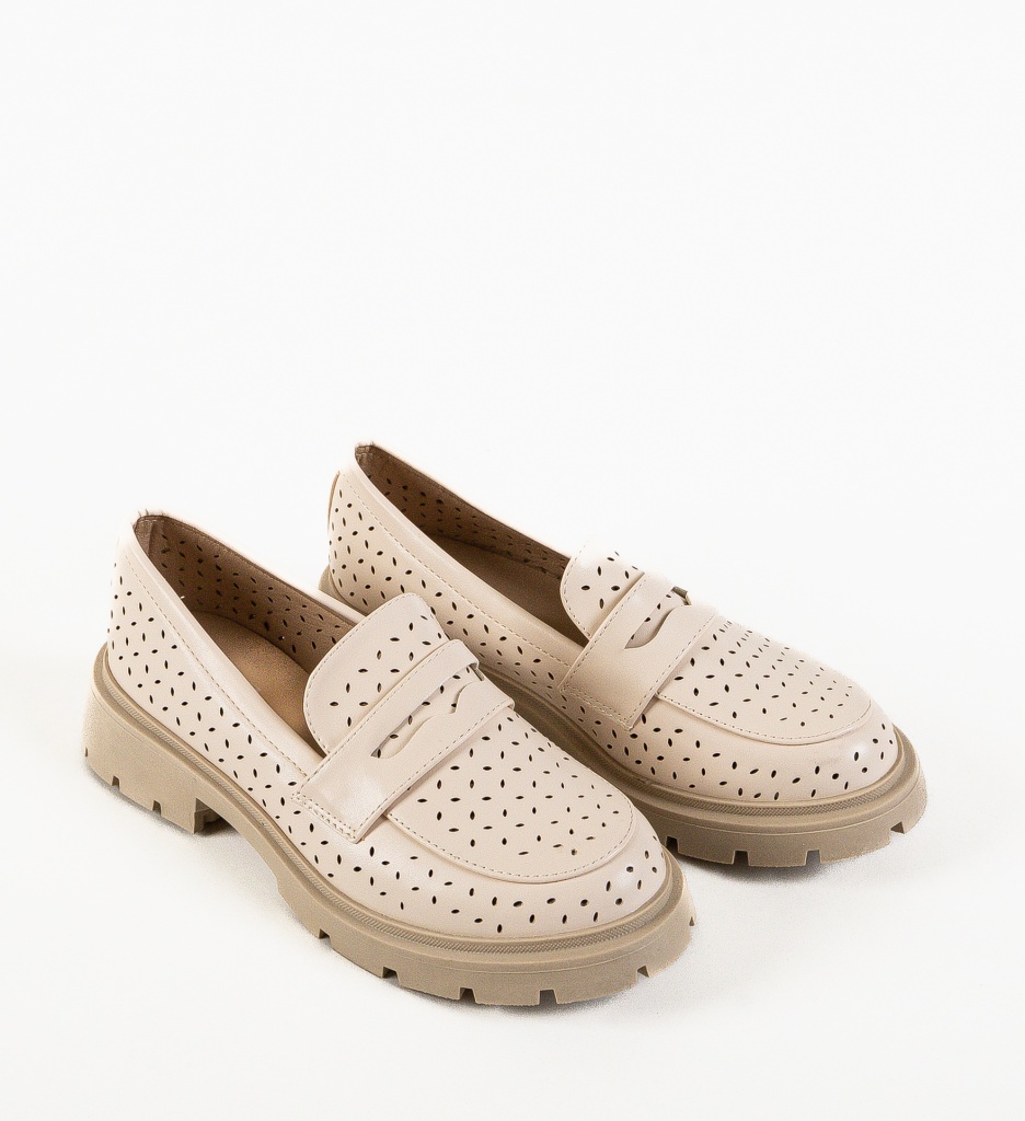 Pantofi Casual Krato Bej - Confort și Stil - imagine 6
