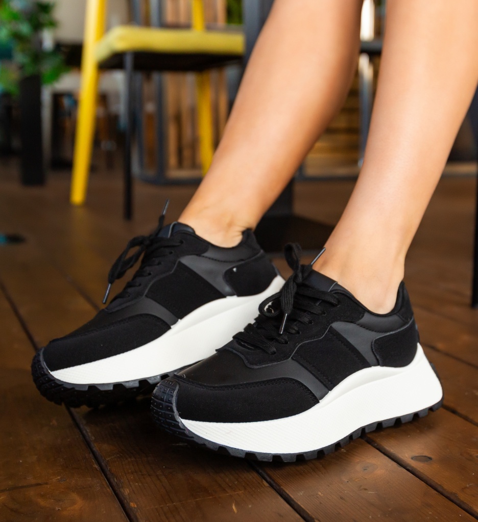 Sneakers Dama Vanha Negri - Confort și Stil Urban - imagine 7