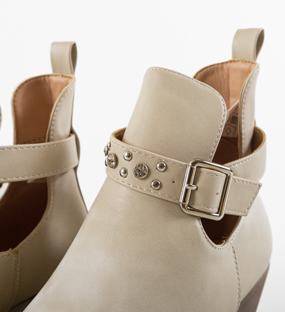 Botine Dama Gianna Bej - Eleganță și Stil - imagine 8