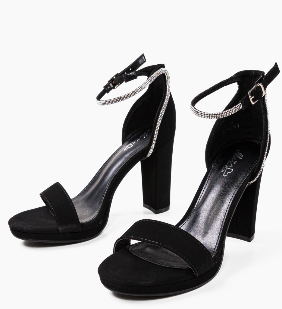 Sandale cu toc Cooper Negre - Eleganță și Stil - imagine 5