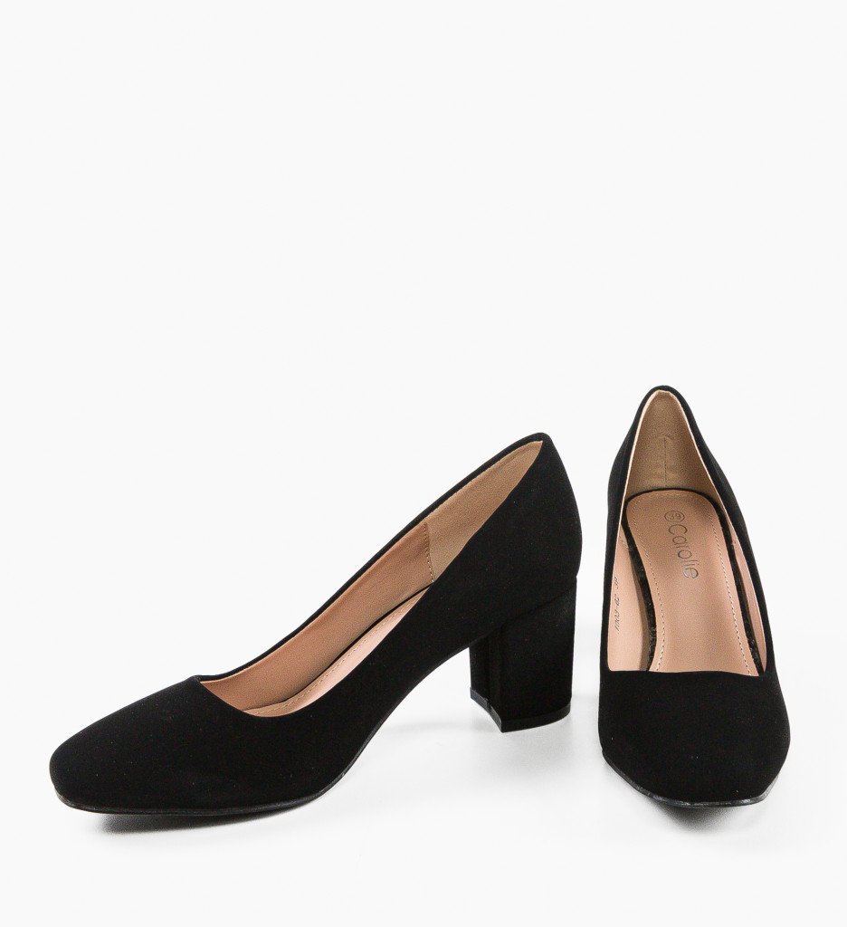 Pantofi dama Hooper Negri cu Toc Stilat - imagine 7